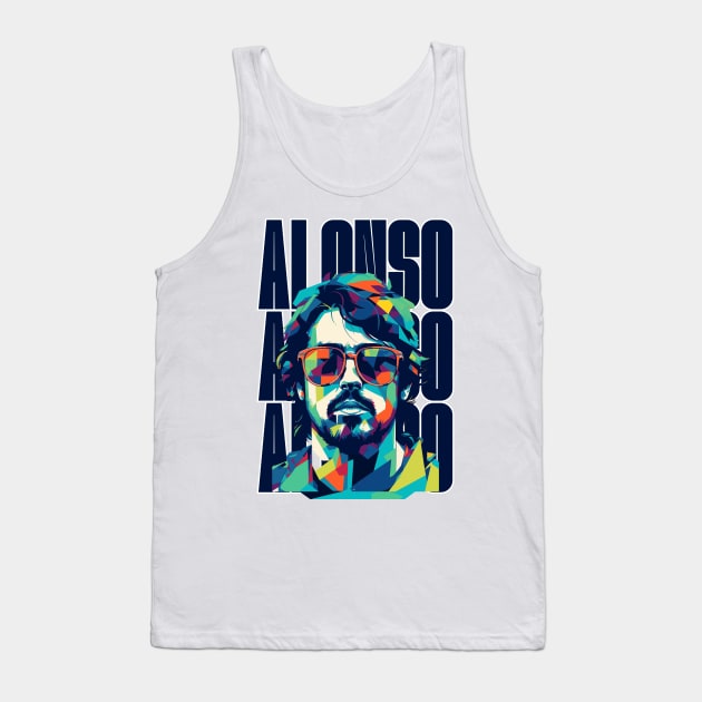 Fernando Alonso Tank Top by jaybeetee